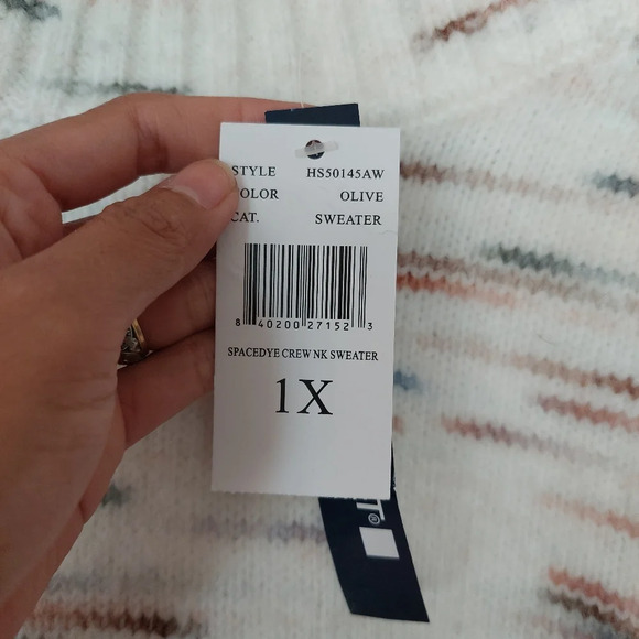 ARCHITECT Spacedye Crewneck Sweater Size 1X NWT - Picture 4 of 8